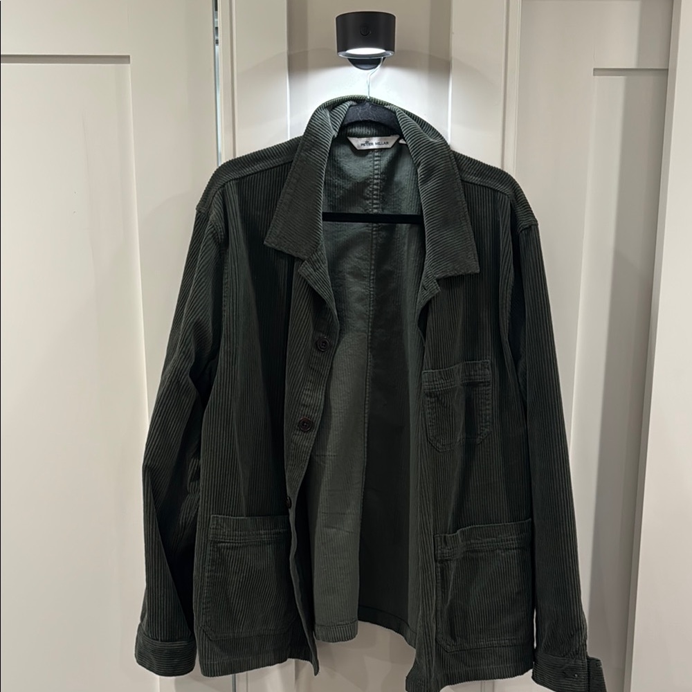 Peter Millar Green Lightweight Shirt Jacket